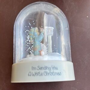 White Christmas Snow Globe